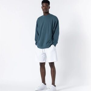 Zanerobe Ripped Orgo Crew Sweat Dk Aqua
